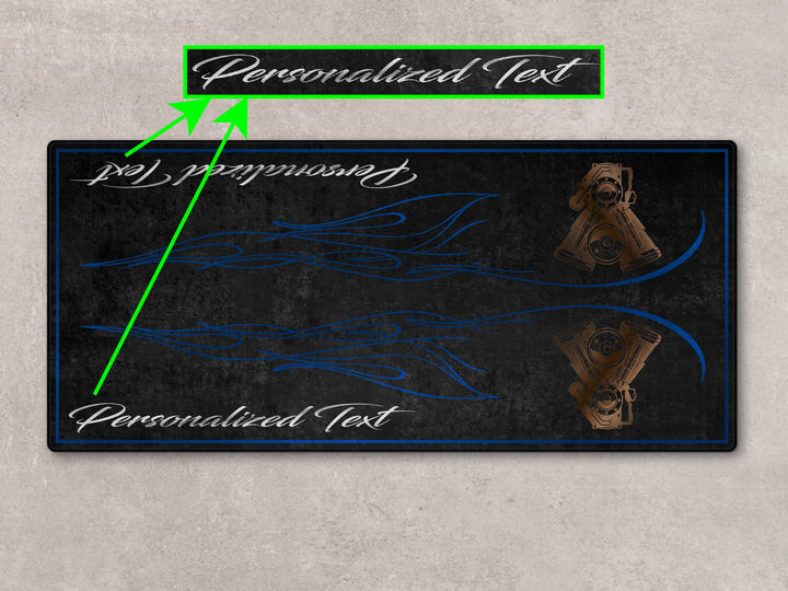 MPM Motorcycle Mat for Cruiser Motorcycle "King of the V-Twins" - MM7302