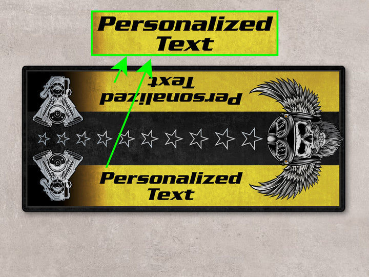 MPM Motorcycle Mat for Cruiser Motorcycle "The Sound of Power" - MM7304