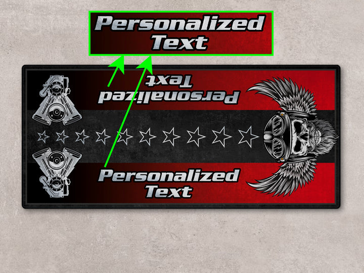 MPM Motorcycle Mat for Cruiser Motorcycle "The Sound of Power" - MM7304