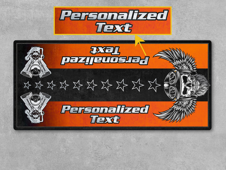 MPM Motorcycle Mat for Cruiser Motorcycle "The Sound of Power" - MM7304