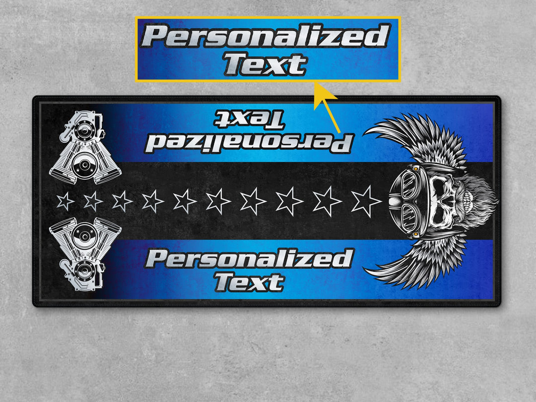 MPM Motorcycle Mat for Cruiser Motorcycle "The Sound of Power" - MM7304