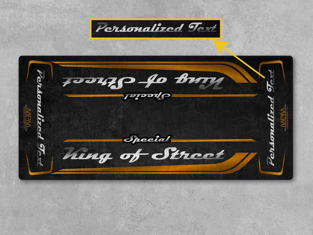 MPM Motorcycle Mat for Cruiser Motorcycle "Special King of Street" - MM7345