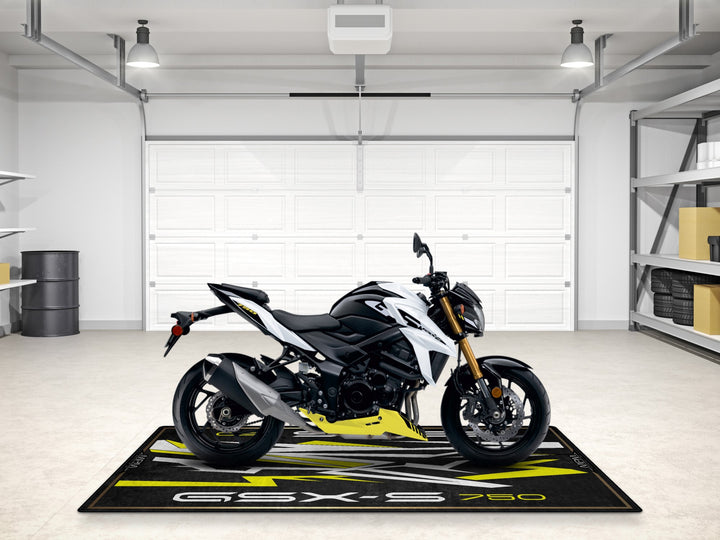 Display your Suzuki GSX-S750Z with this custom garage carpet. Durable gift idea for racers, riders, and collectors.