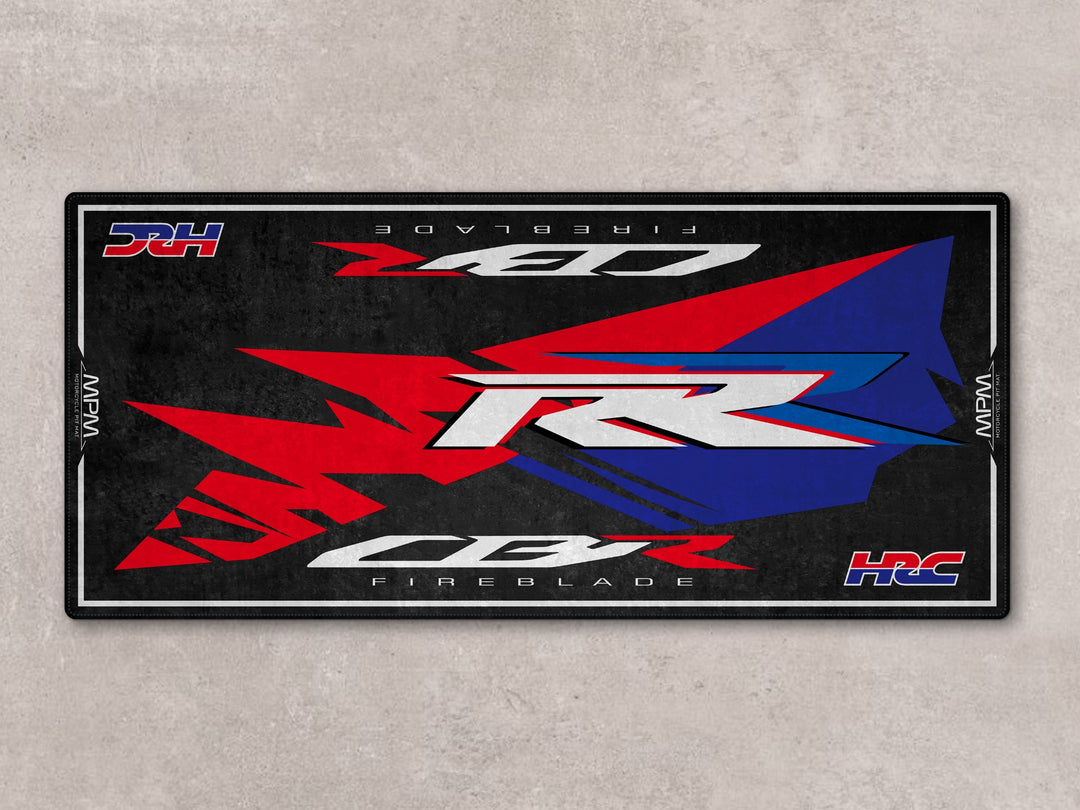 High-performance parking mat for Fireblade SP. Perfect floor cover for showroom setups, parts zone, and accessory area.