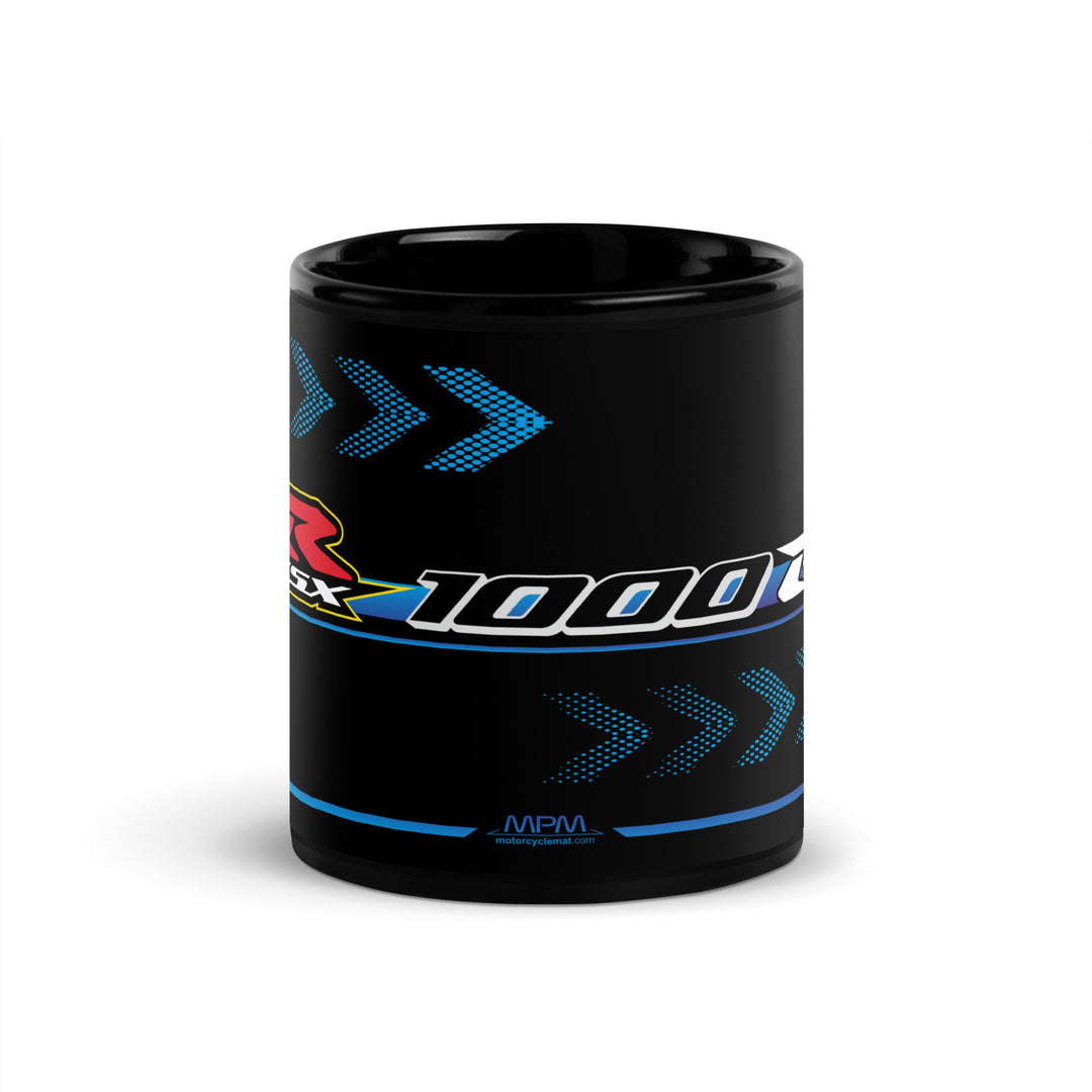 Designed Black Glossy Mug - Cup Inspired Suzuki GSX - R1000R Motorcycle Model - MM6130