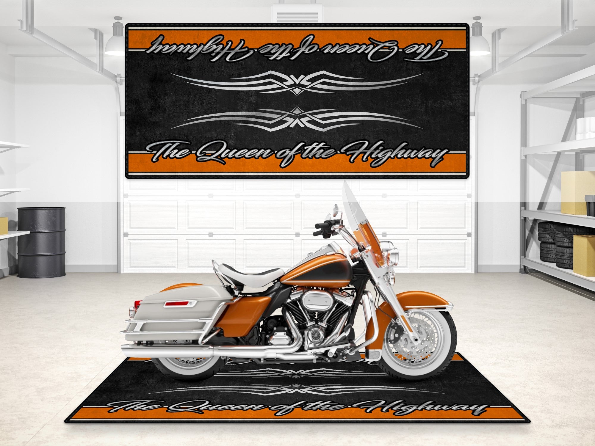 Motorcycle Mat for Touring Motorcycle The Queen of the Highway MM7 MPM Motorcycle Mat
