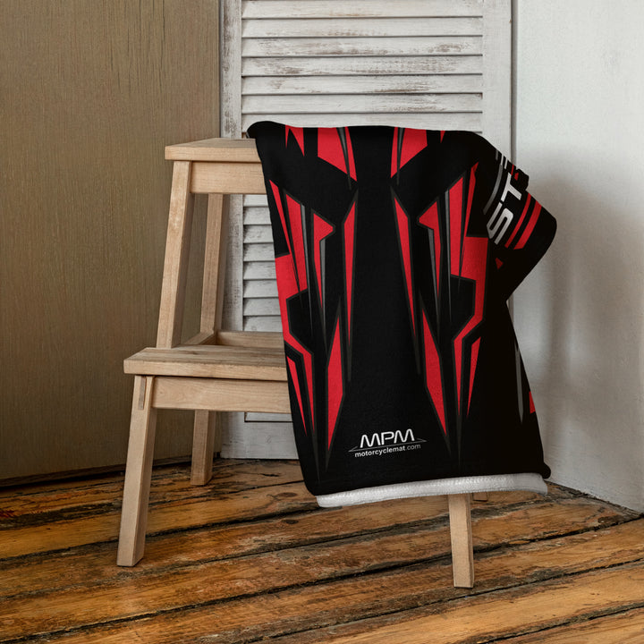 Designed Beach Towel Inspired by Ducati Streetfighter V4 Motorcycle Model - MM9259