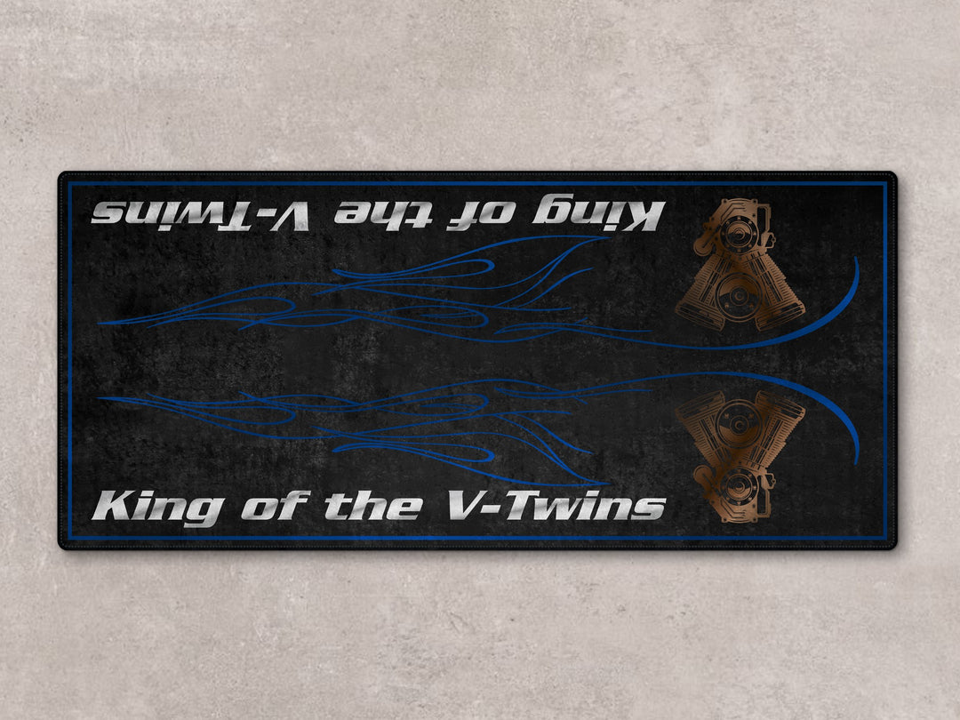 Designed Pit Mat for Cruiser Motorcycle "King of the V-Twins" - MM7302