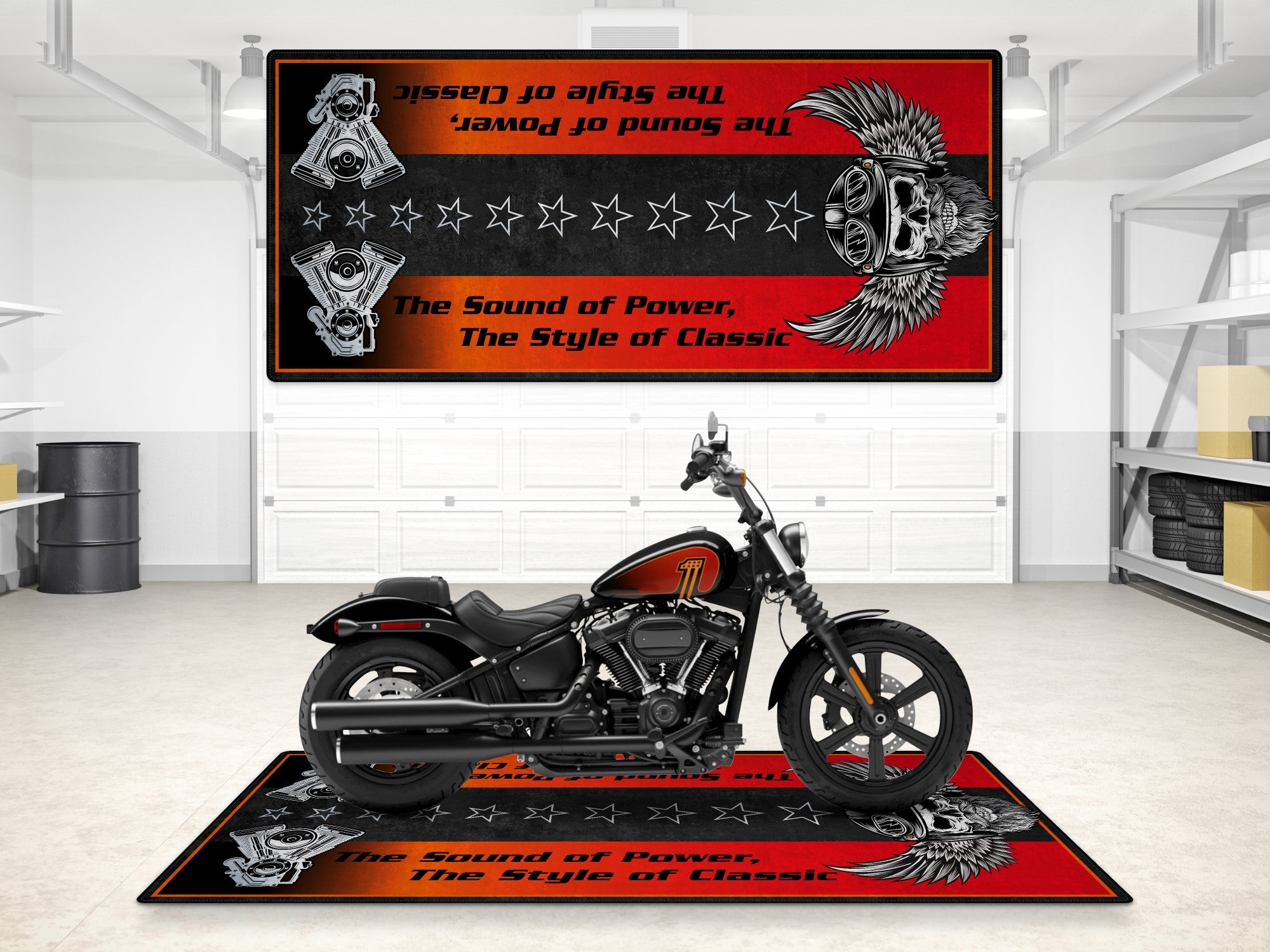 MPM Motorcycle Mat for Cruiser Motorcycle 
