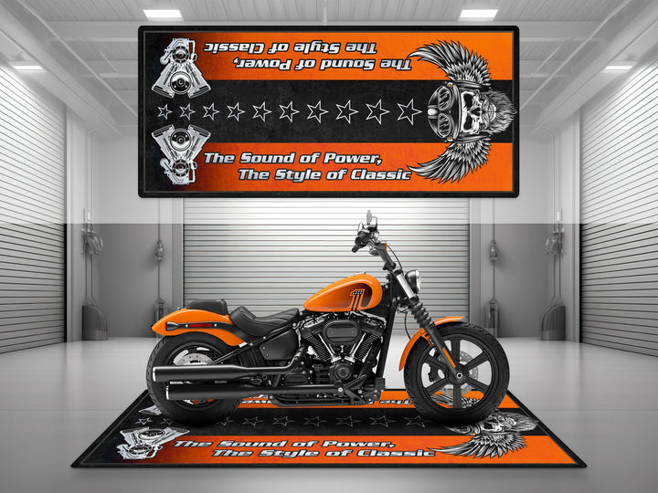 Motorcycle Mat for Motorcycle "The Sound of Power" - MM7304