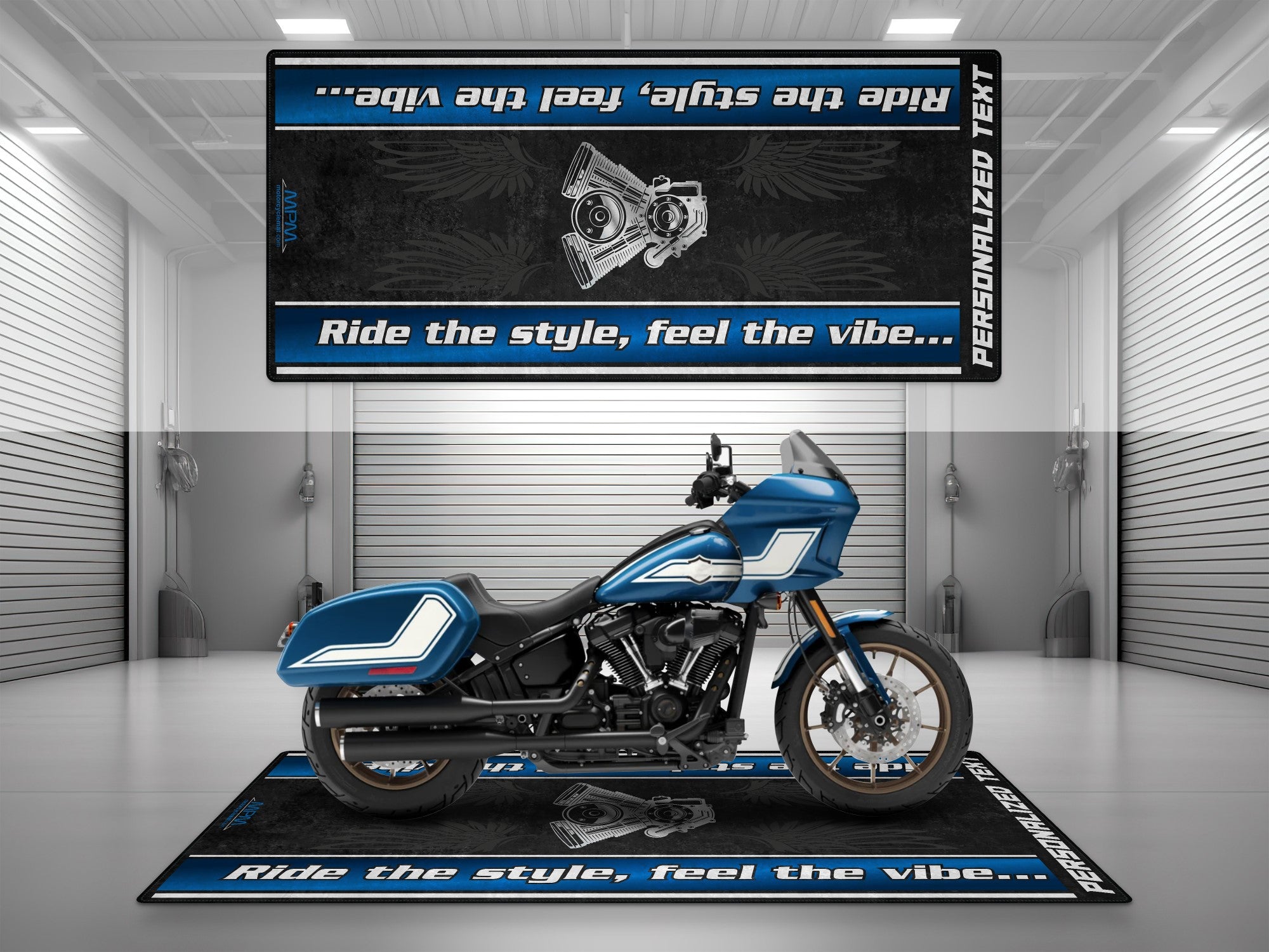 Motorcycle Mat for Cruiser Motorcycle 