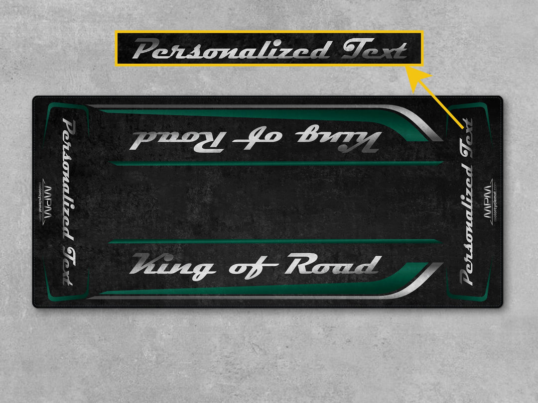 Motorcycle Mat for Cruiser Motorcycle "King of Road" - MM7342