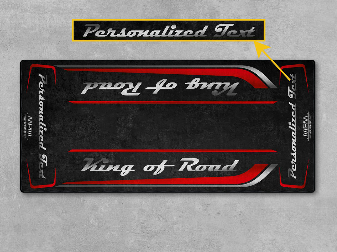 Motorcycle Mat for Cruiser Motorcycle "King of Road" - MM7342