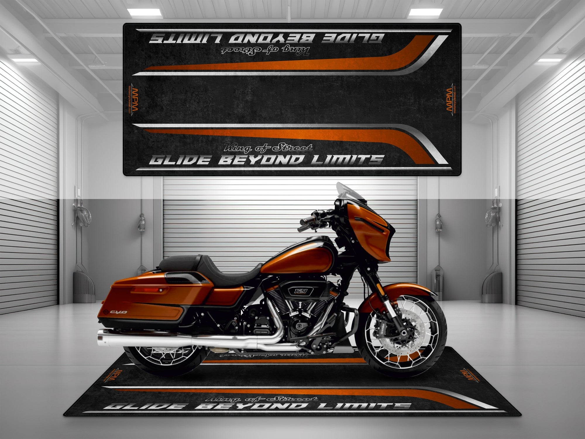 Motorcycle Mat for Cruiser Motorcycle 