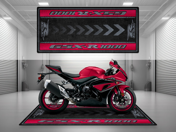 Designed Pit Mat for Suzuki GSX-R1000 Motorcycle - MM7355