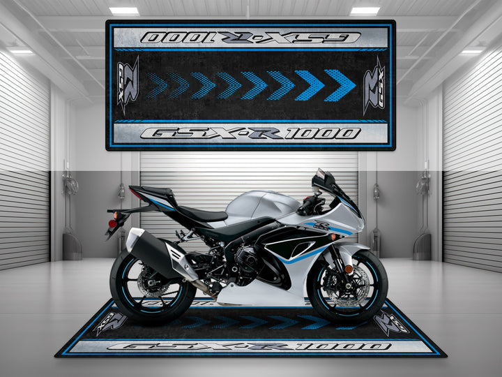 Designed Pit Mat for Suzuki GSX-R1000 Motorcycle - MM7355