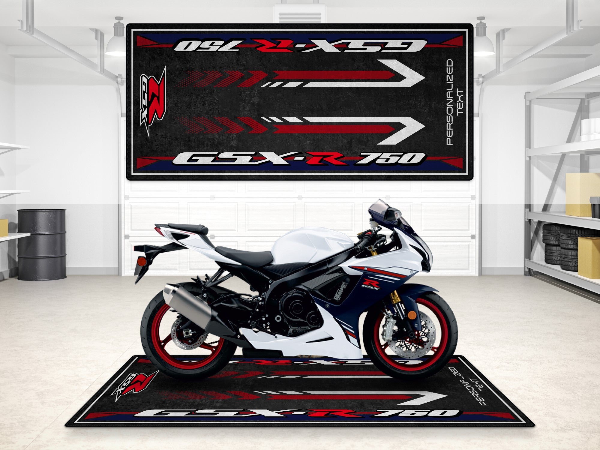 MPM Motorcycle Mat for Suzuki GSX-R750 - MM7356