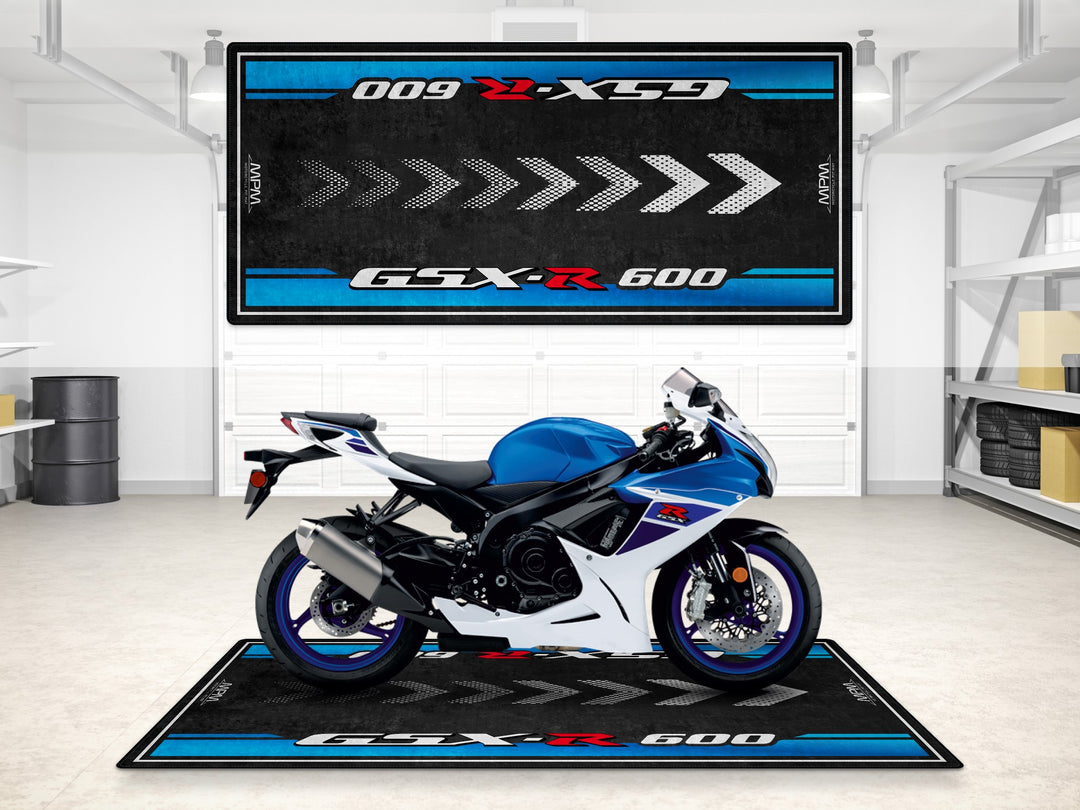 Designed Pit Mat for Suzuki GSX-R600 Motorcycle - MM7358