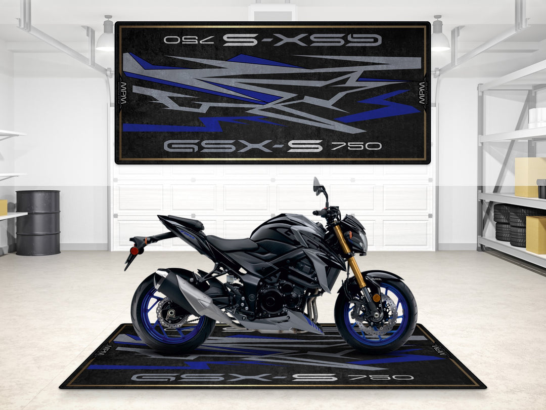 Designed Pit Mat for Suzuki GSX-S750Z Motorcycle - MM7365