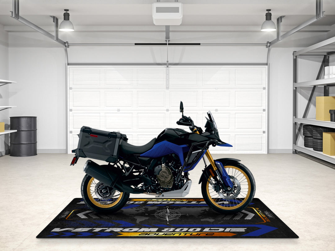 Designed Pit Mat for Suzuki V-STROM 800DE Adventure Motorcycle - MM7372