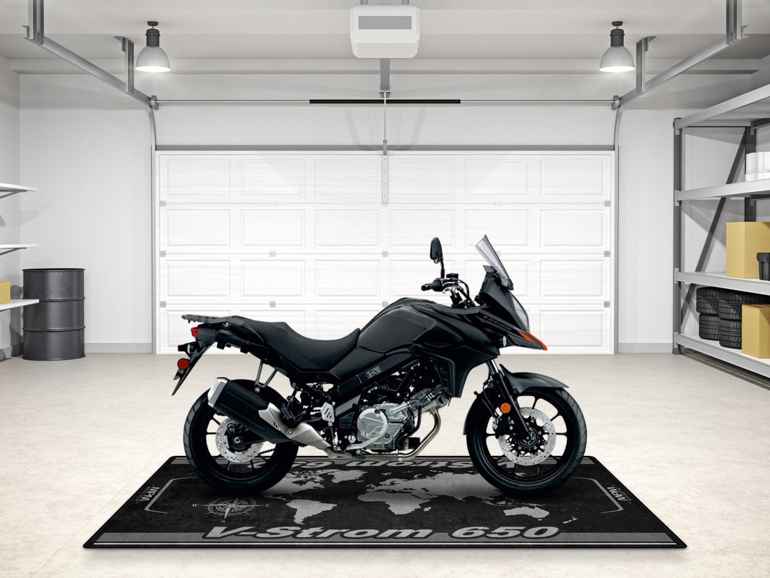 Designed Pit Mat for Suzuki V-STROM 650 Motorcycle - MM7380