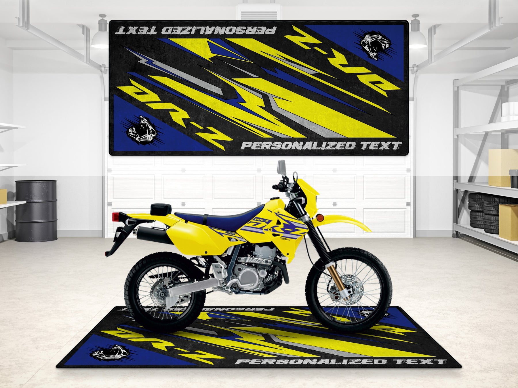 Designed Pit Mat for Suzuki DR-Z Motorcycle - MM7382