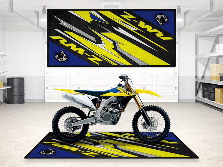 Designed Pit Mat for Suzuki RM-Z Motorcycle - MM7383