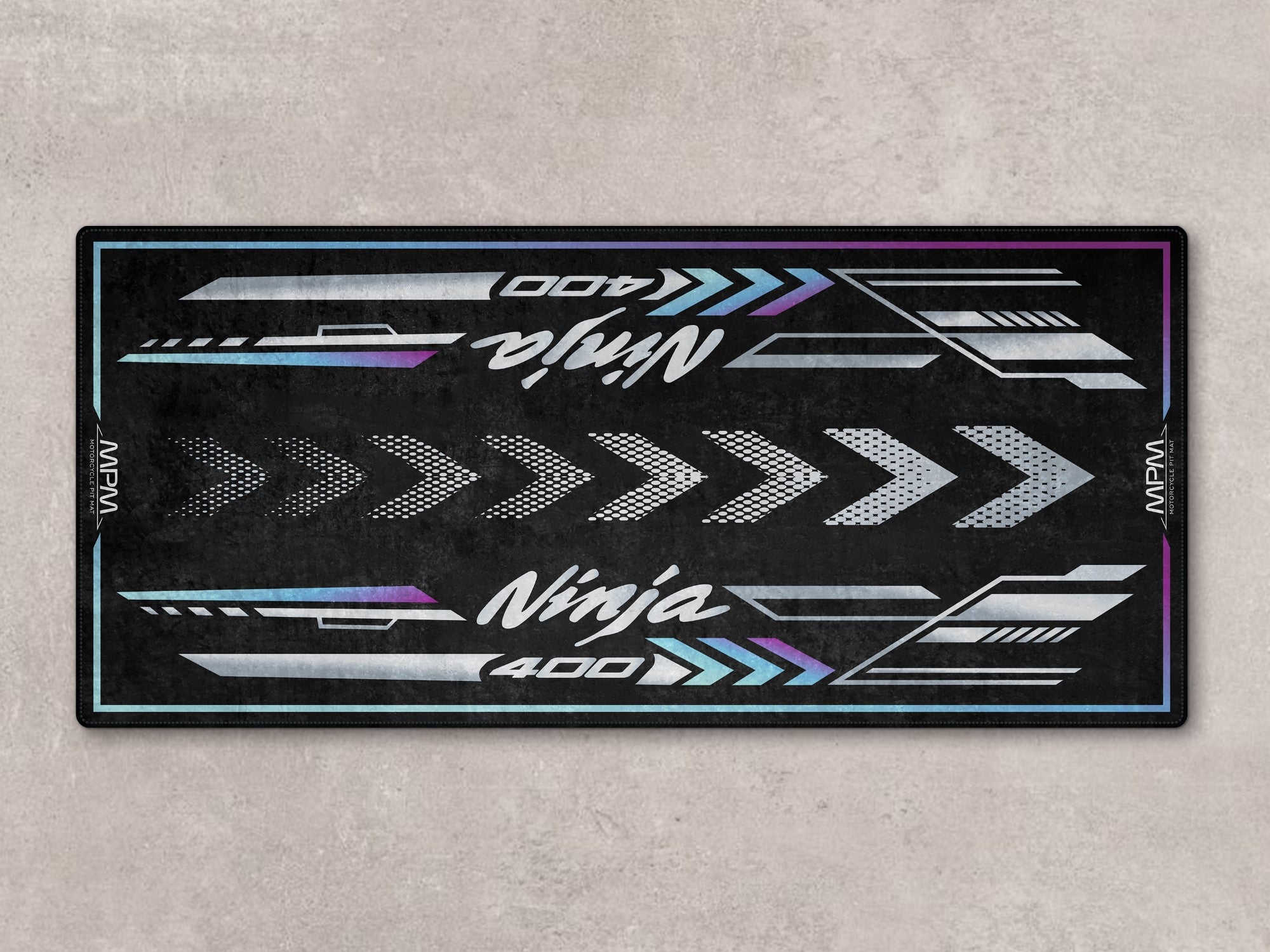 ai様mat p wht38 MPM Motorcycle Mat for Kawasaki Ninja 400 - MM7386