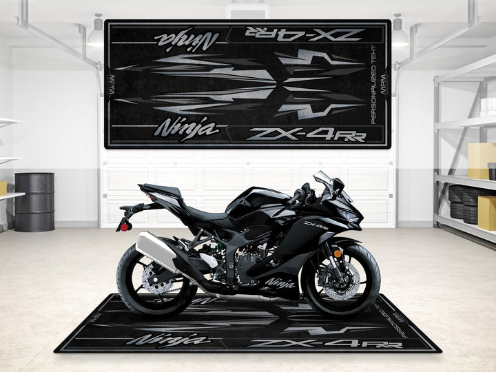 Designed Pit Mat for Kawasaki Ninja ZX-4RR Motorcycle - MM7392