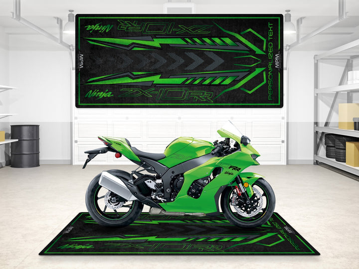 Designed Pit Mat for Kawasaki Ninja ZX-10RR 2024 Motorcycle - MM7401