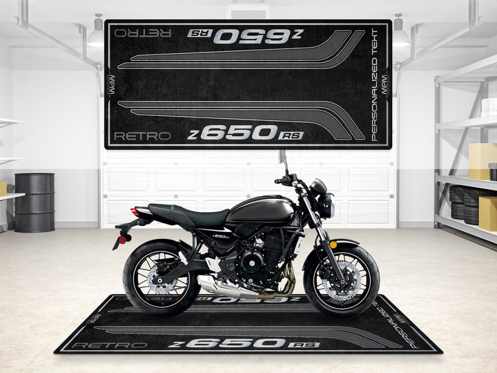 Designed Pit Mat for Kawasaki Z650 RS Motorcycle - MM7414