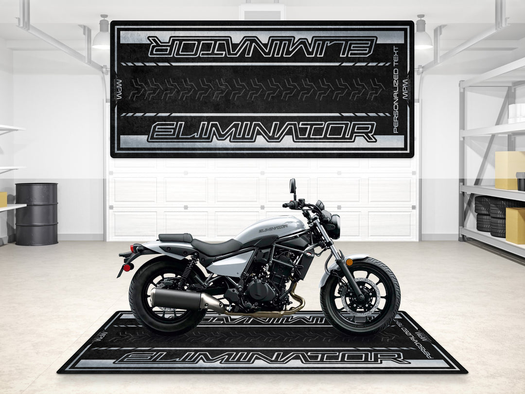 Designed Pit Mat for Kawasaki Eliminator Motorcycle - MM7422