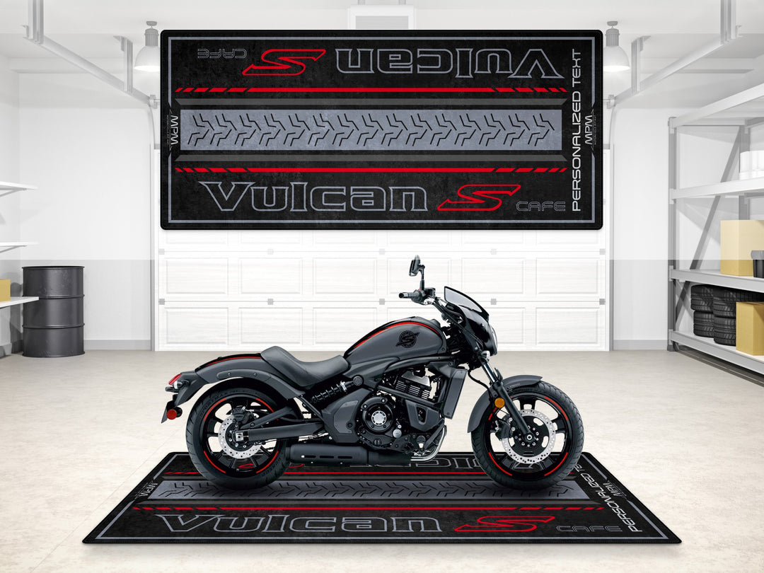 Designed Pit Mat for Kawasaki Vulcan S Cafe Motorcycle - MM7425