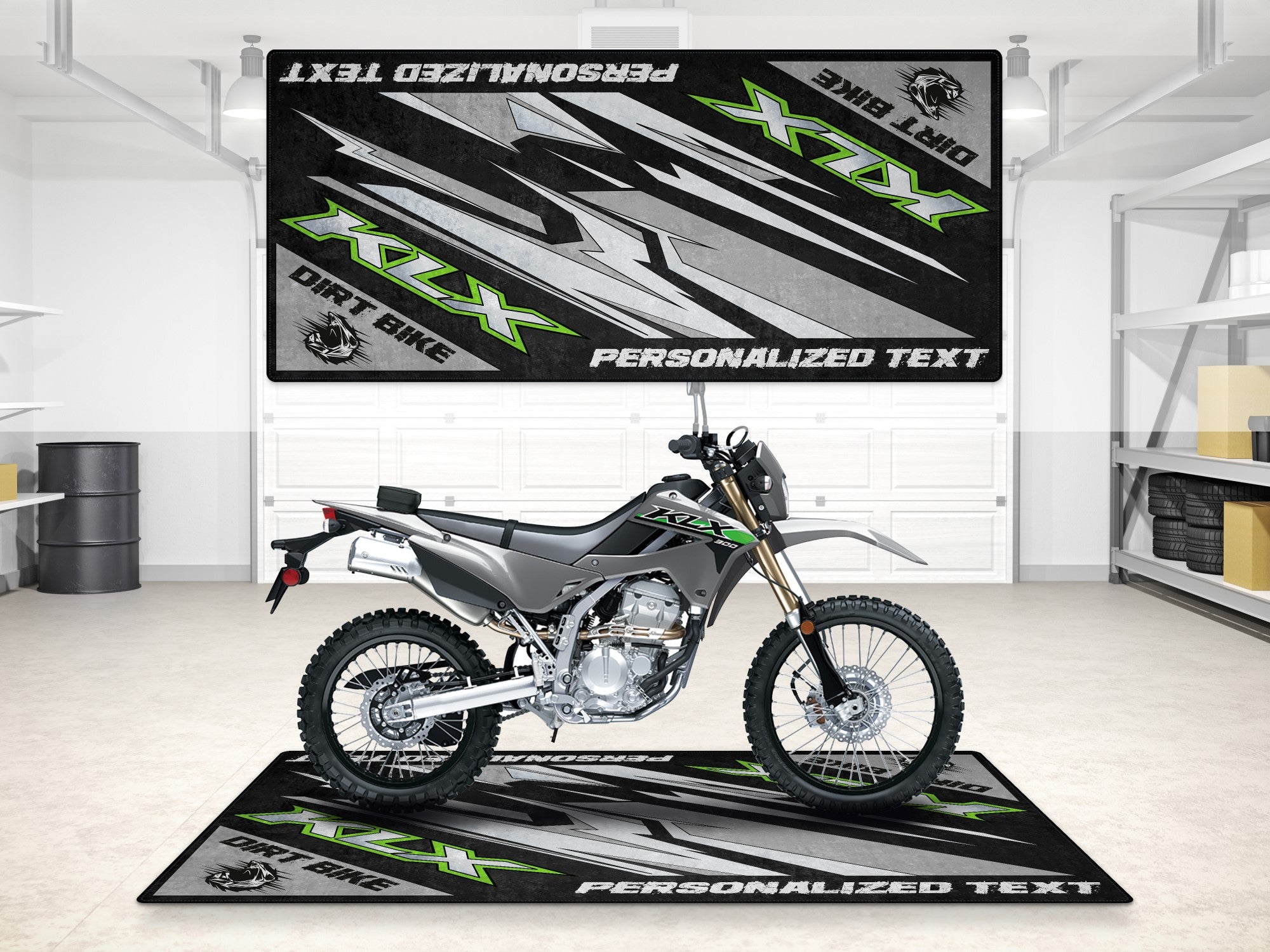 にんにん MPM Motorcycle Mat for Kawasaki KLX - MM7432