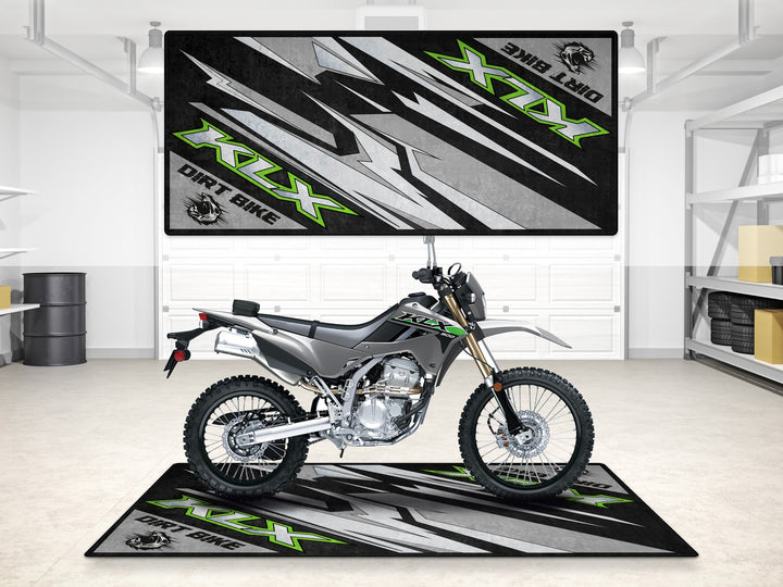 Designed Pit Mat for Kawasaki KLX Motorcycle - MM7432