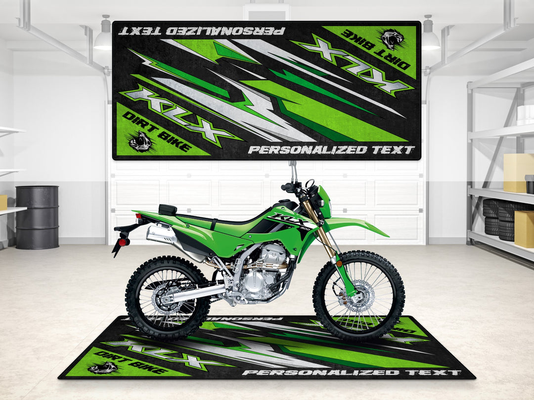 Designed Pit Mat for Kawasaki KLX Motorcycle - MM7432
