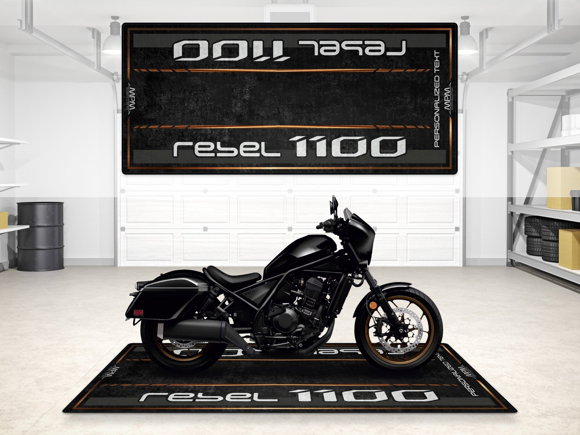 ルイス MPM Motorcycle Mat for Honda Rebel 1100 - MM7438