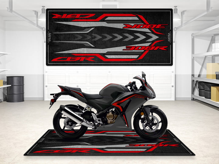 Designed Pit Mat for Honda CBR300R Motorcycle - MM7446