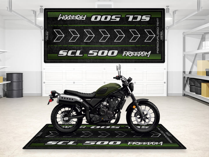 Designed Pit Mat for Honda SCL500 Motorcycle - MM7448