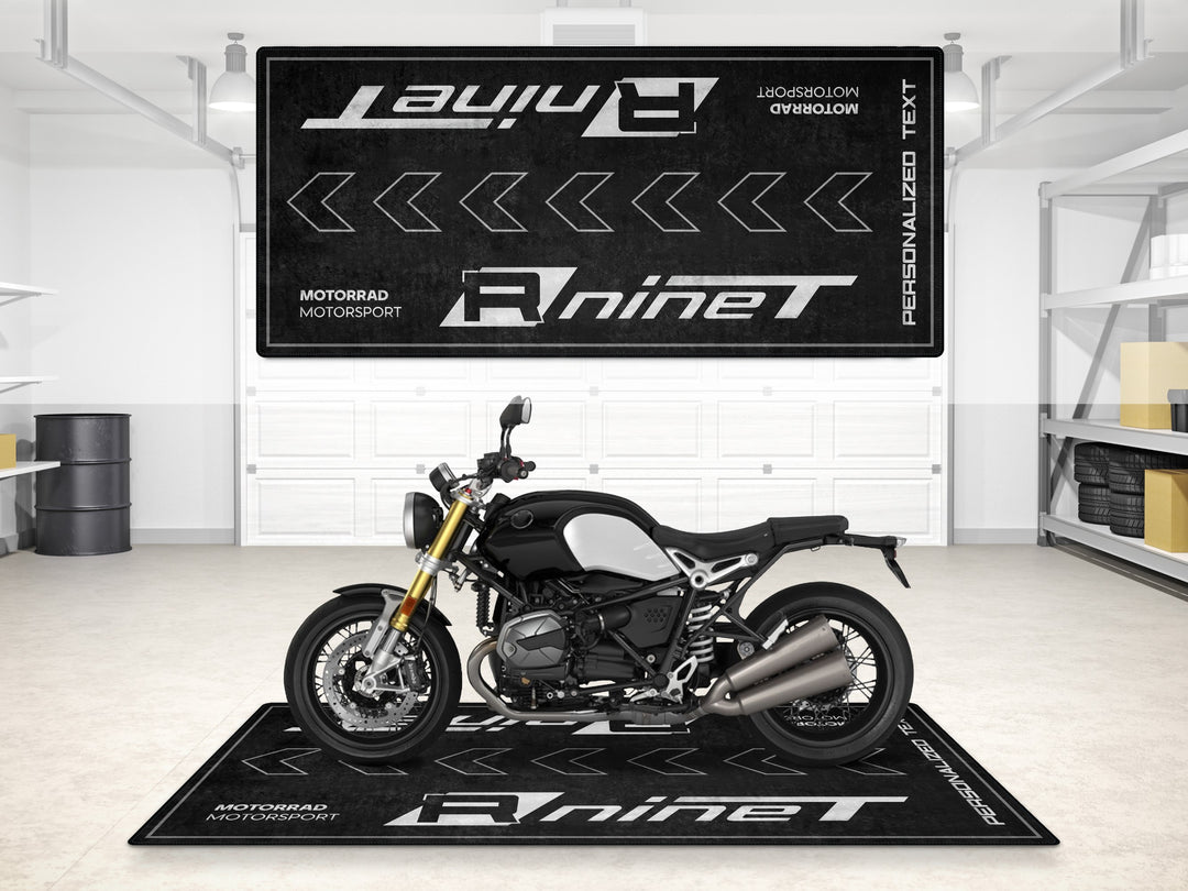 Designed Pit Mat for BMW R nineT Motorcycle - MM7289