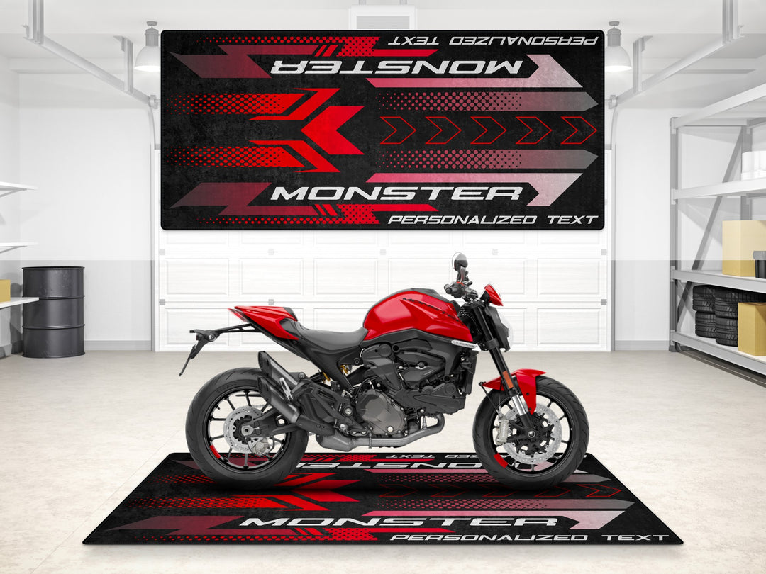 Designed Pit Mat for Ducati Monster Motorcycle - MM7176