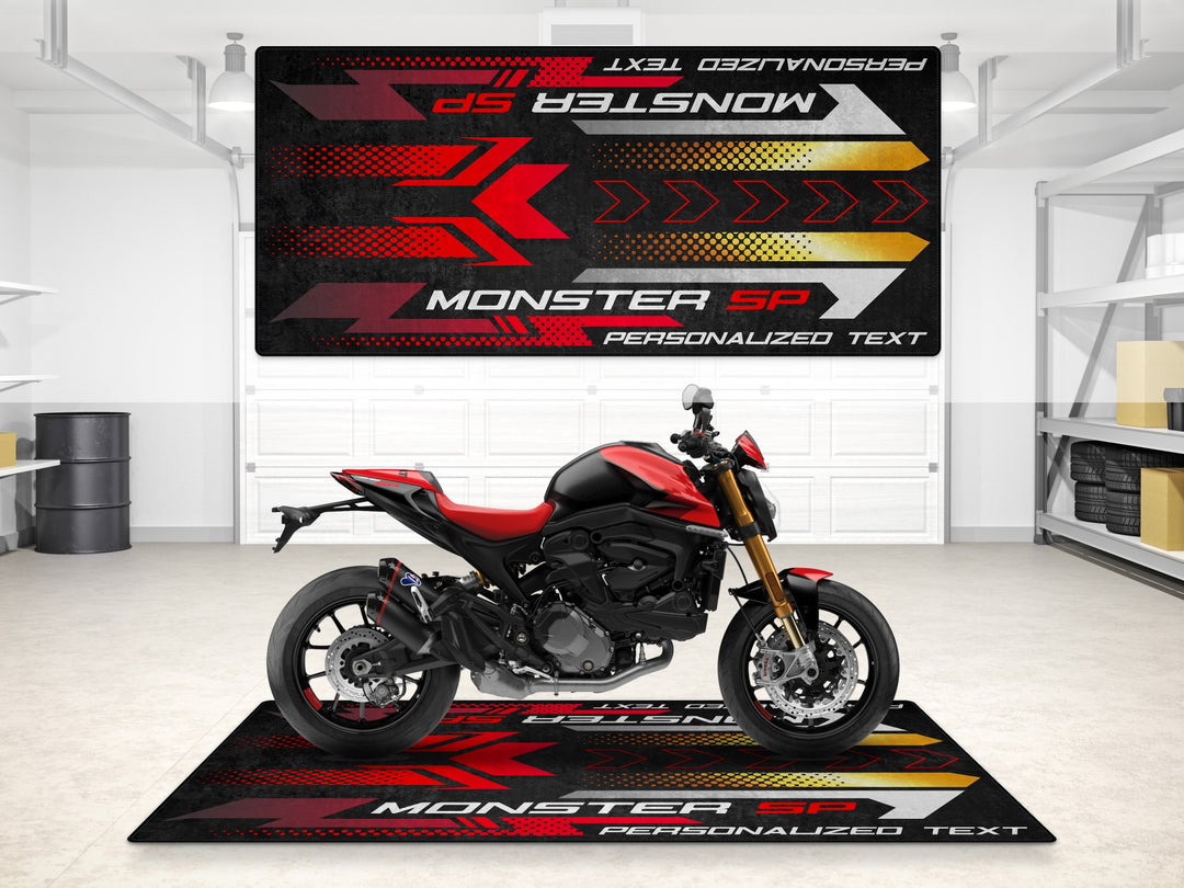 Designed Pit Mat for Ducati Monster SP Motorcycle - MM7196