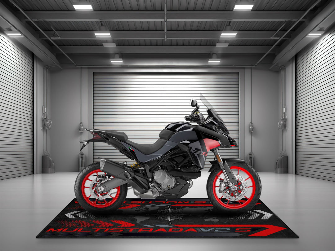 Designed Pit Mat for Ducati Multistrada V2 S Motorcycle - MM7163