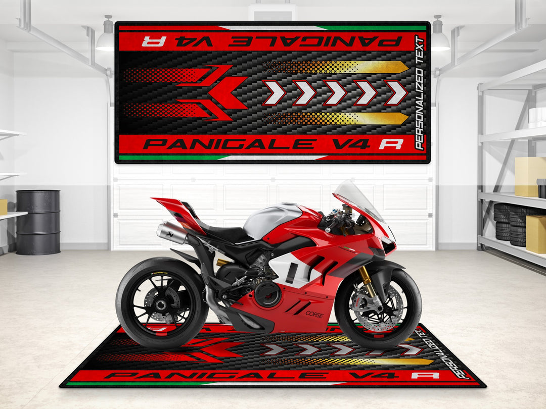 Designed Pit Mat for Ducati Panigale V4 R Motorcycle - MM7189