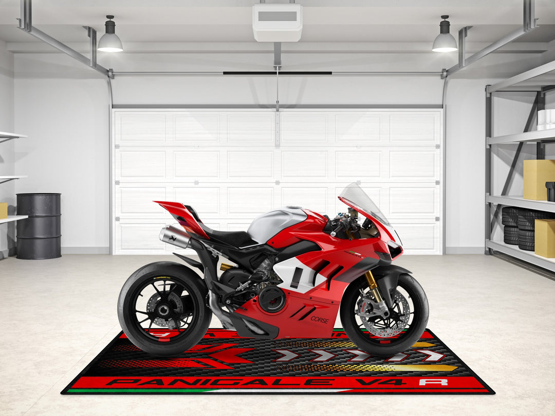 Designed Pit Mat for Ducati Panigale V4 R Motorcycle - MM7189
