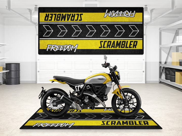 Designed Pit Mat for Ducati SCRAMBLER FREEDOM Motorcycle - MM7246