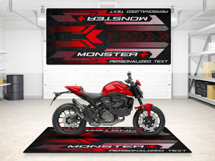Designed Pit Mat for Ducati Monster + Plus Motorcycle - MM7195