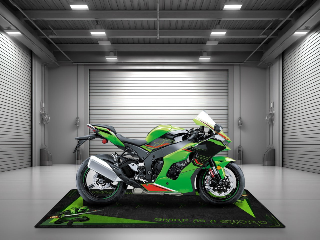 【サイン入り】No User For A Name ポスター MPM Motorcycle Mat for Kawasaki Ninja - U201