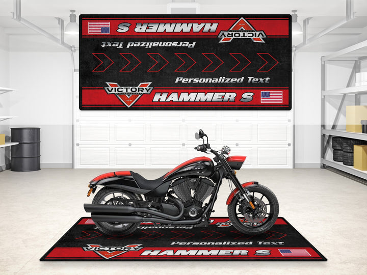 Designed Pit Mat for Victory Hummer S Motorcycle - MM7311