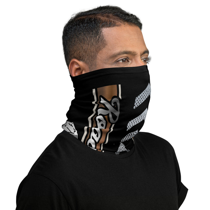 Designed Neck Gaiter - Balaclava - Buff inspired by Indian Roadmaster Silver Quartz - Bronze Pearl  Motorcycle - 8335